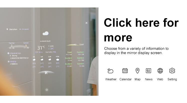 smart mirror touch screen