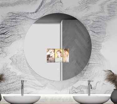 Miroir rétroéclairé avec Bluetooth et les dernières nouveautés