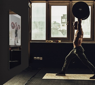 Le miroir de fitness magique haute technologie