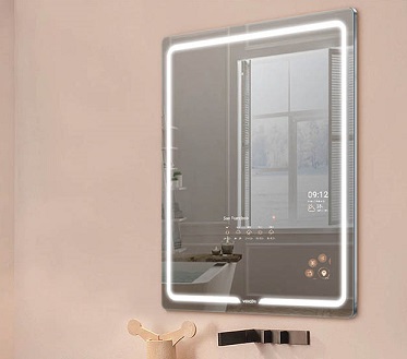 Miroir intelligent avec météo et calendrier