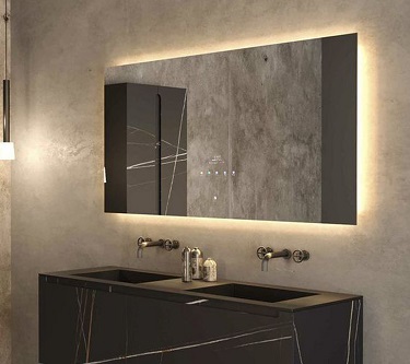 Miroir de salle de bain intelligent avec désembuage de nouvelle conception