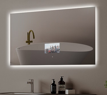 Nouvelles images en direct du miroir de salle de bain intelligent